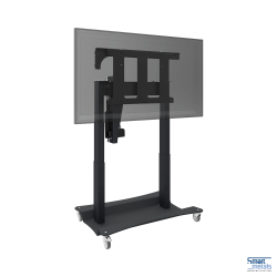 Recessed electric tilting floor stand on wheels