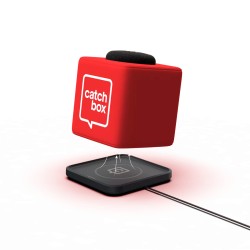 CatchBox Plus süsteem 1 auditooriumi mikrofon ja 1 esineja mikrofon + 1 juhtmevaba laadija - standardse ümbrisega