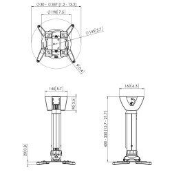 Vogel's PPC 1540 projektori laekinnitus