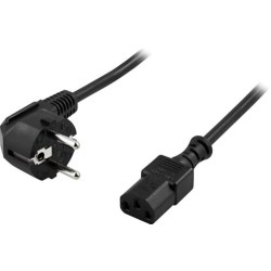 Seadme kaabel, PC seina, nurgaga CEE 7/7 - sirge IEC C13, 5m
