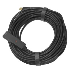 PRIME USB 2.0 pikenduskaabel, aktiivne, tüüp A isane - tüüp A emane, 20m, must