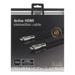PRIME aktiivne HDMI kaabel, 10m, tekstiil, HDMI High Speed koos Ethernetiga