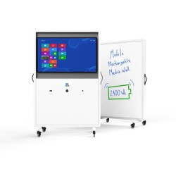 Rechargeable AV media wall