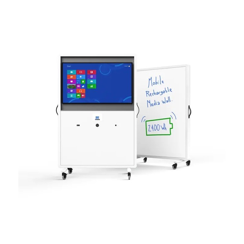 Rechargeable AV media wall
