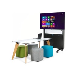 Rechargeable AV media wall Rechargeable AV media wall