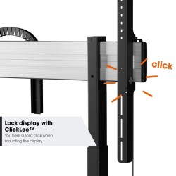 Vogel's RISE 2000 series motorized floor/wall stand for interactive displays
